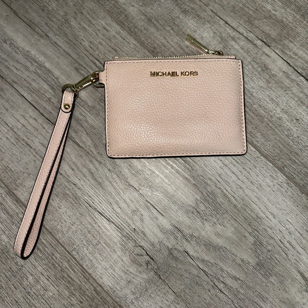 Light Pink Michael Kors Leather Coin Purse